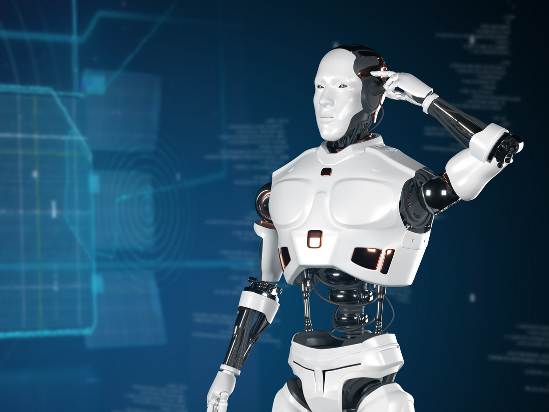 A.I. robot taking over the world