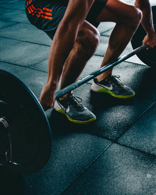 weight lifter in a gym