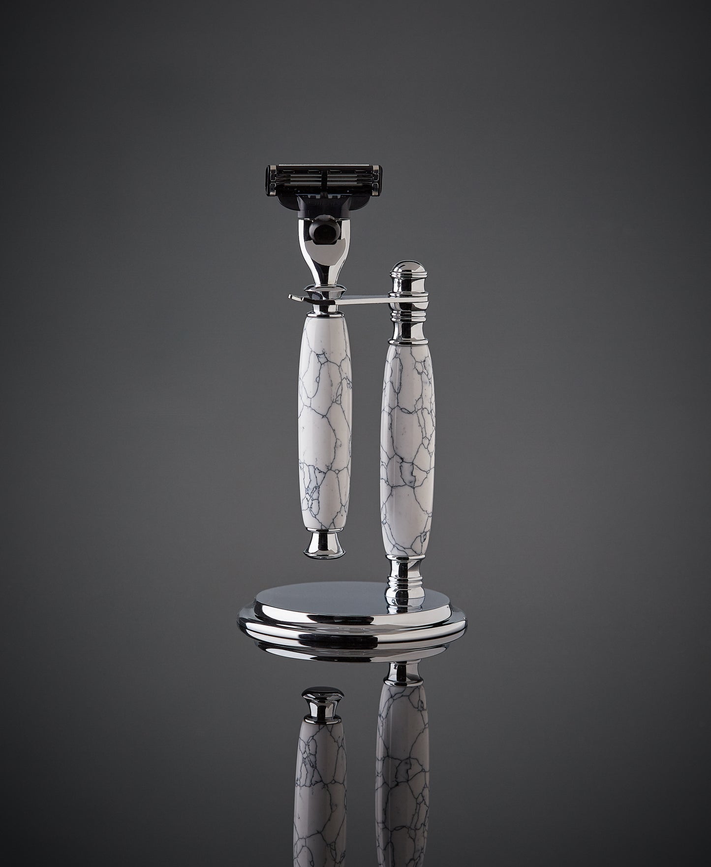 The White Marble Shave Set