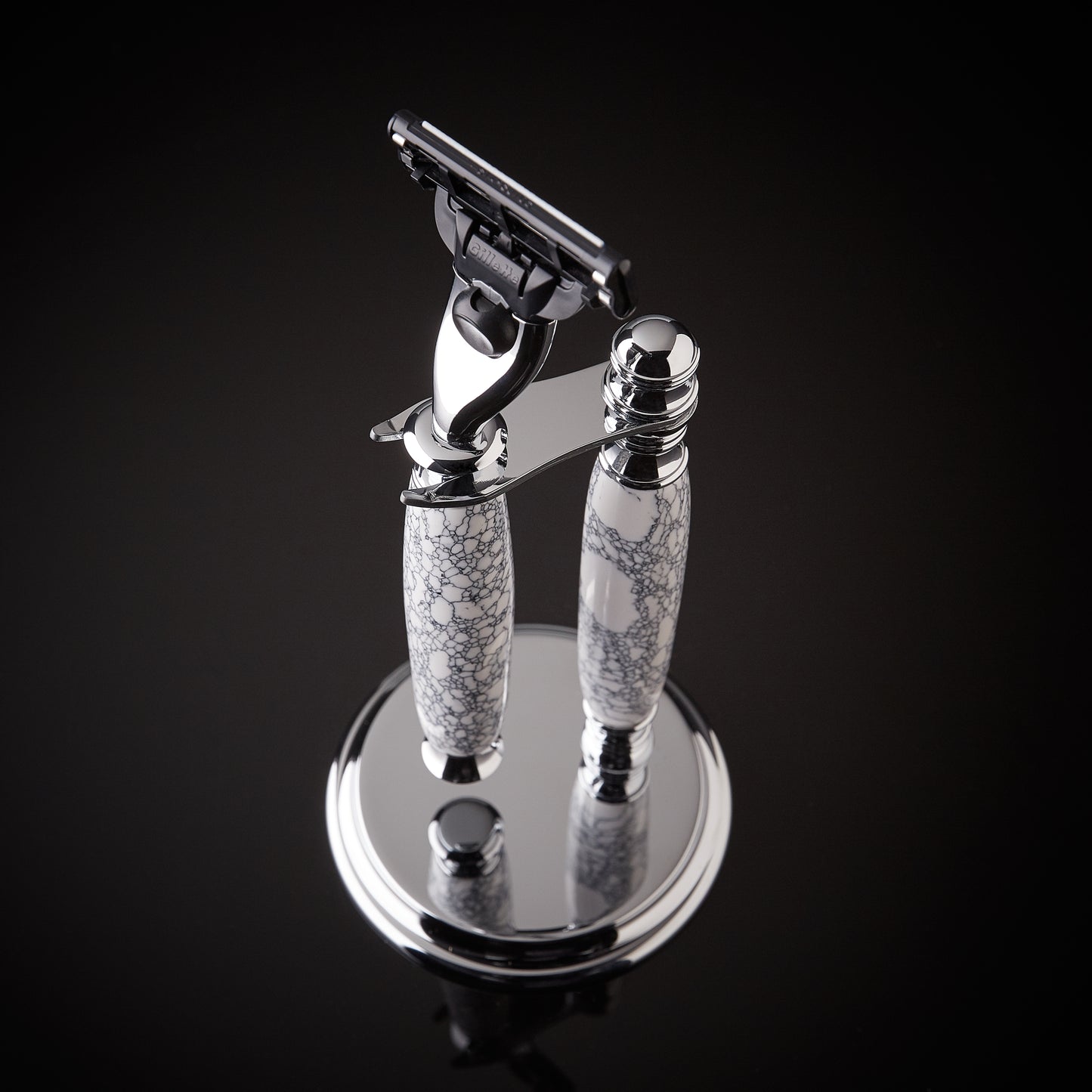 The White Marble Shave Set