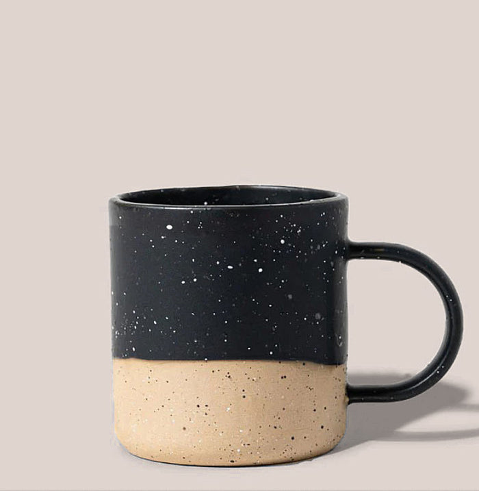 Black Stoneware Shaving mug