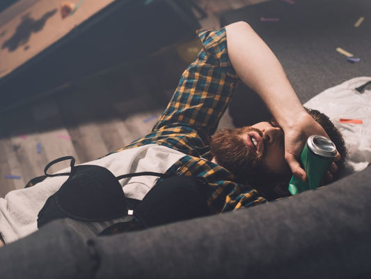 Man with a hangover 