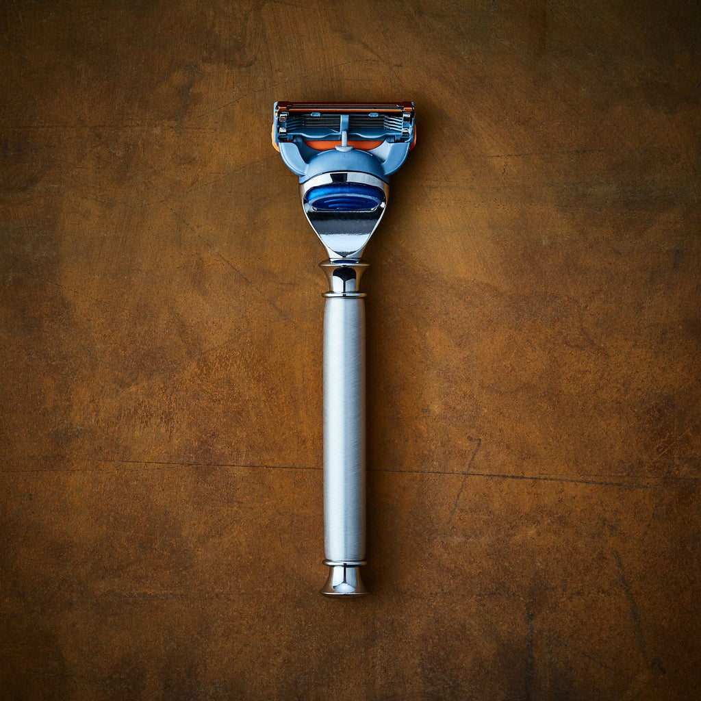 The Oslo Brushed Aluminum Razor