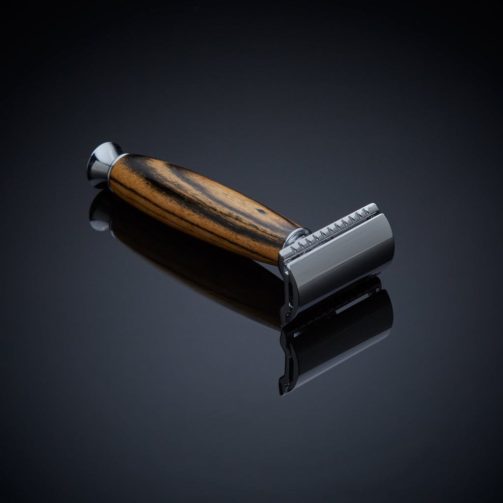 custom razor double edge safety razor in ebony wood