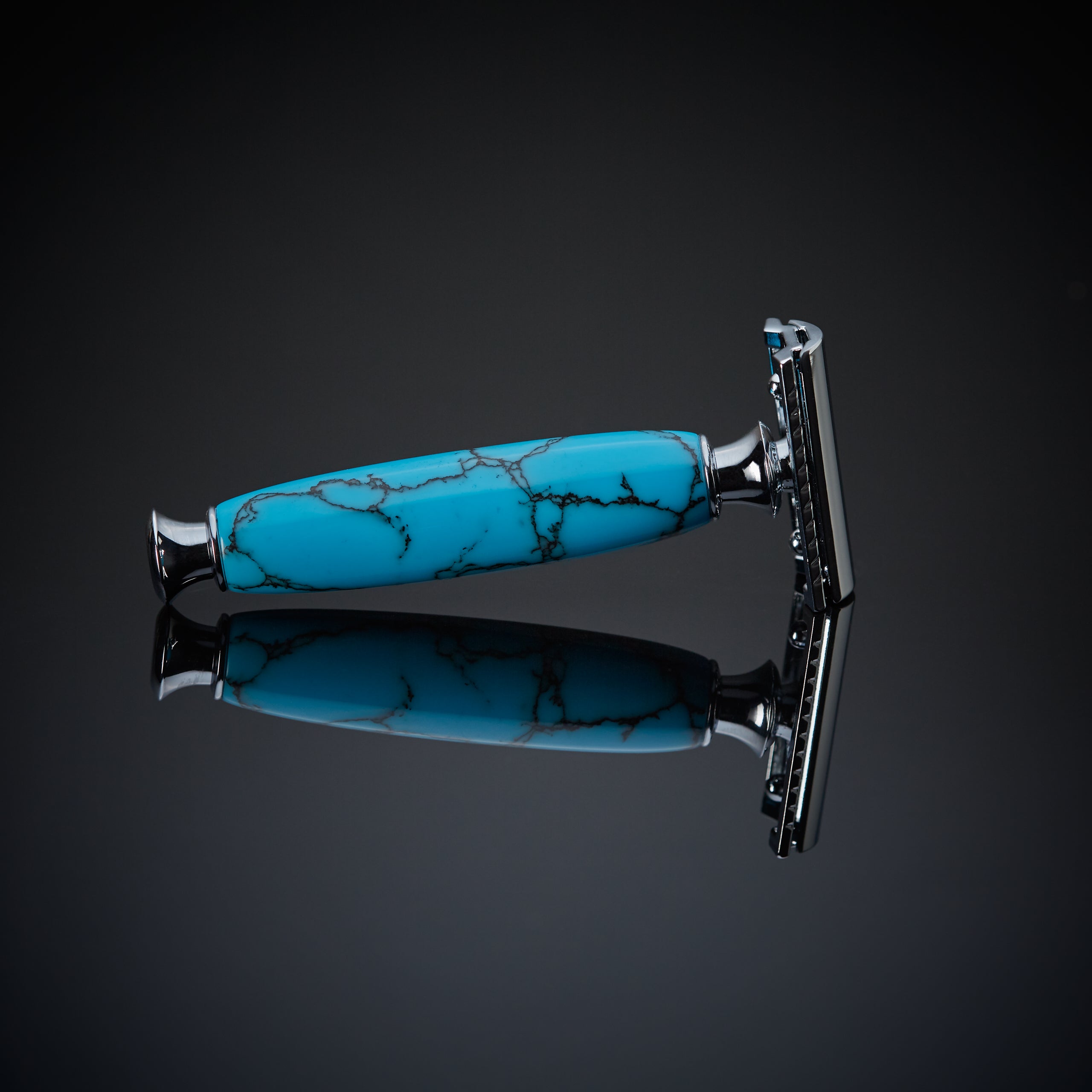 Pyramid Razor The Sedona Razor (Turquoise Stone) – Imperium Razors