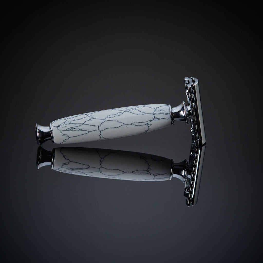 The White Marble Razor – Imperium Razors