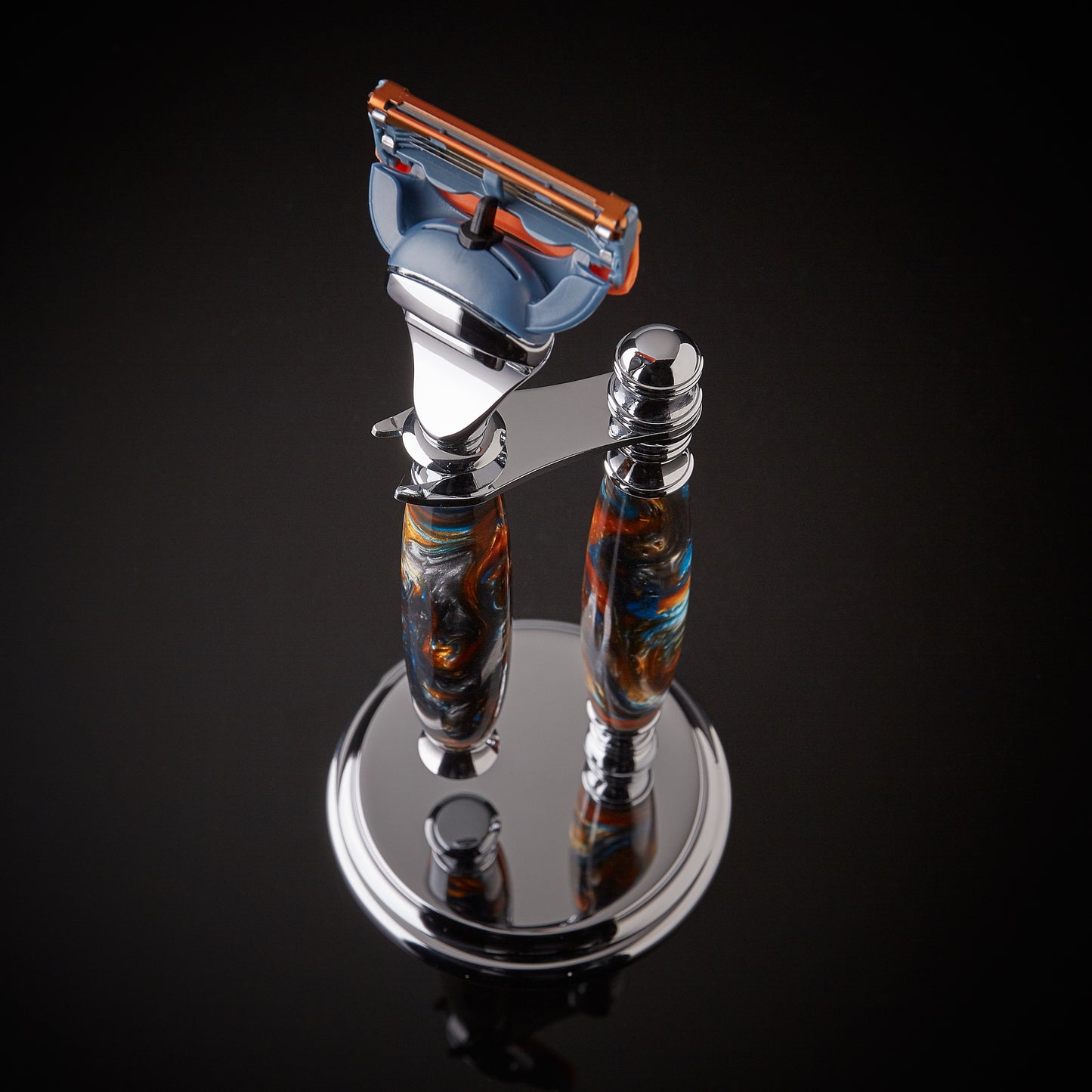Shaving set razor and stand for Gillette Fusion