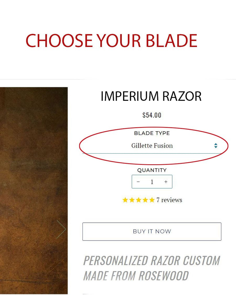 Imperium shaving choose your blade type